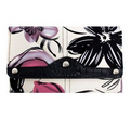 Parinda 11249 GIADA (Violet Floral Croco) Tri-fold Snap Closure Wallet
